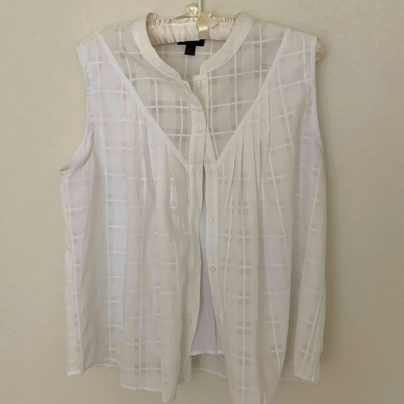 Anthropologie Current Air white blouse - Picture 1 of 9